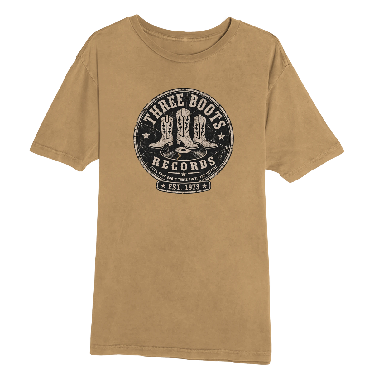 3 Boots Records T-shirt product view