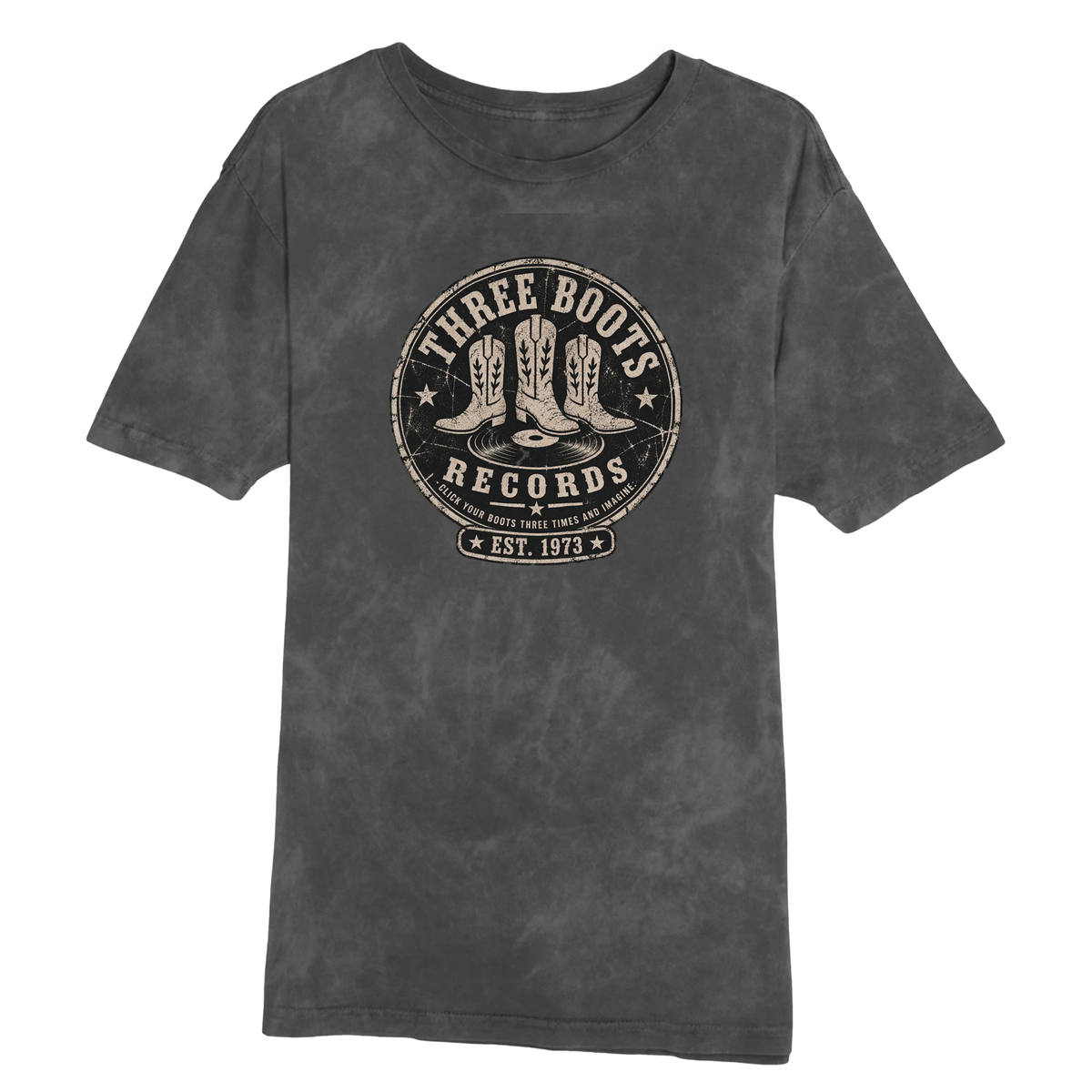 3 Boots Records T-shirt product view