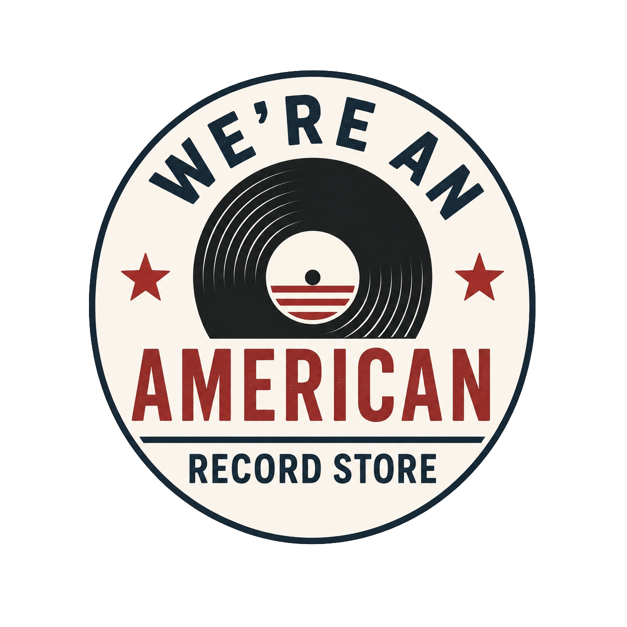 “American Record Store” Original Artwear Heavyweight Crewneck T-Shirt for Men