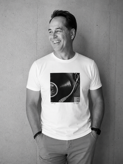“33 RPM” Premium Unisex Crewneck T-shirt | Bella + Canvas 3001