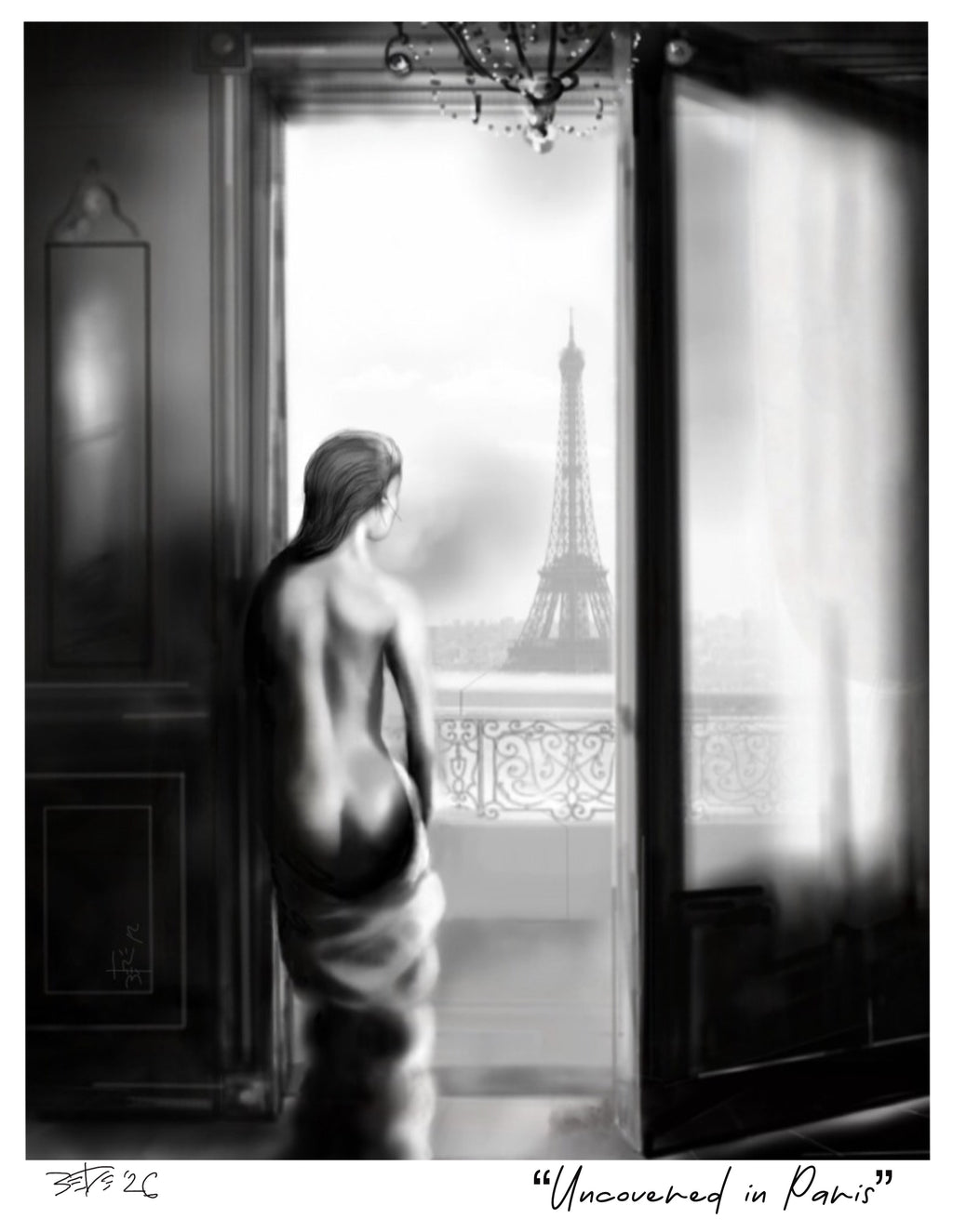 "Uncovered In Paris" Premium Women's Crewneck T-shirt