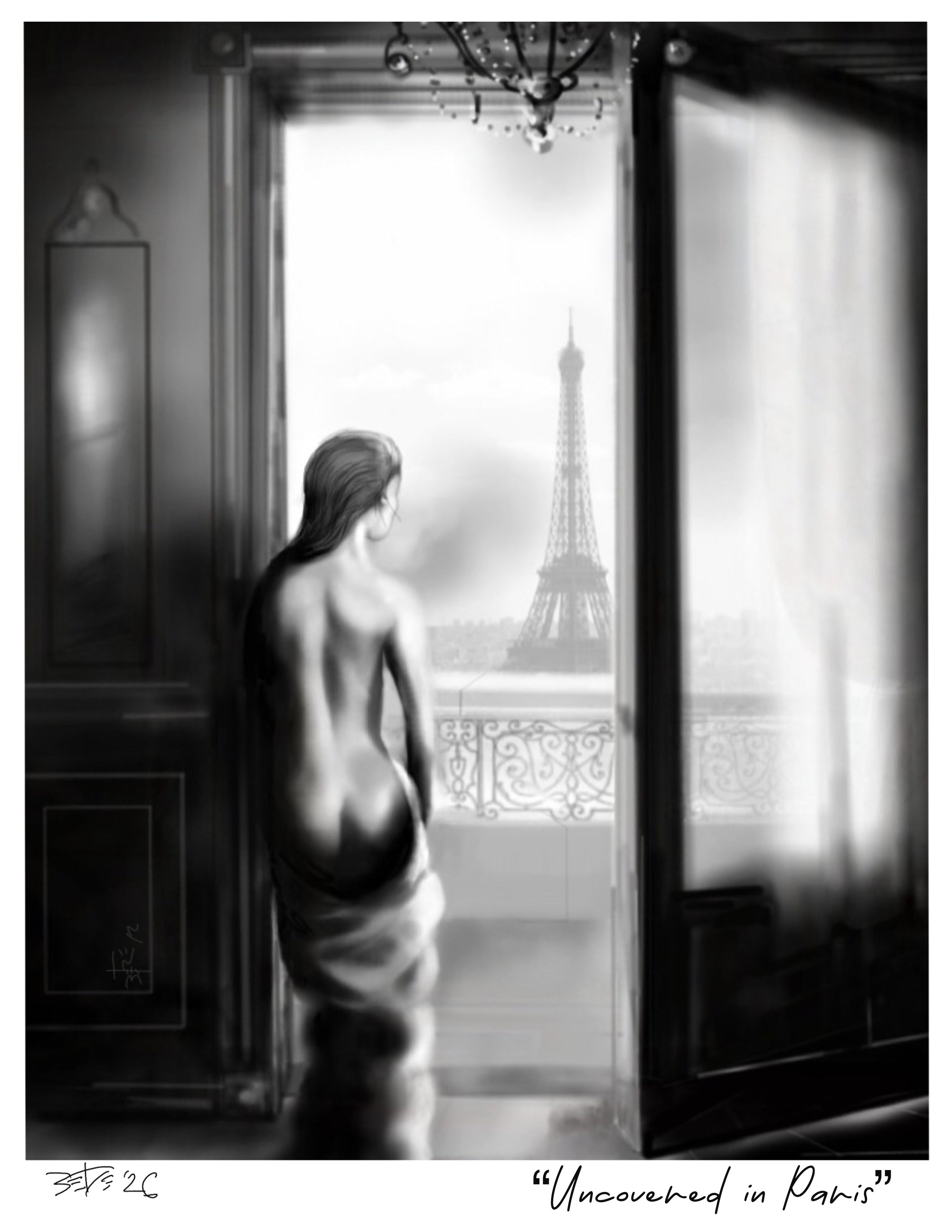 "Uncovered In Paris" Premium Women's Crewneck T-shirt