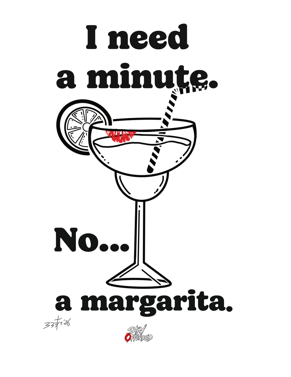 Original I Need a Minute artwork
