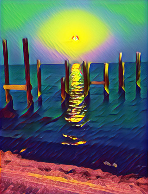 Original Embers on the Water artwork