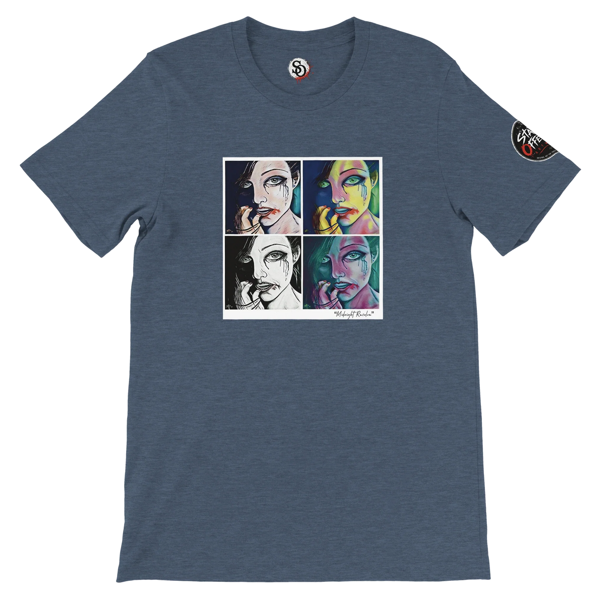 Midnight Ambition: Forged in Strength T-shirt product view